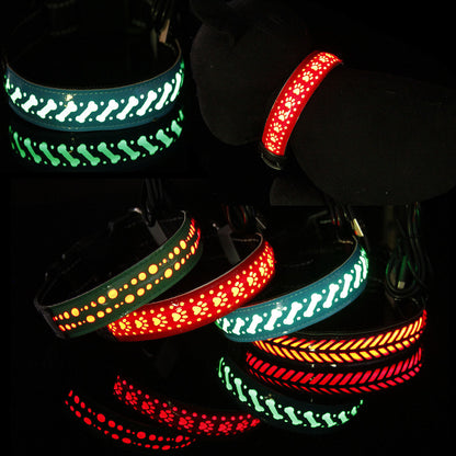 LED Leather Collar for Pets