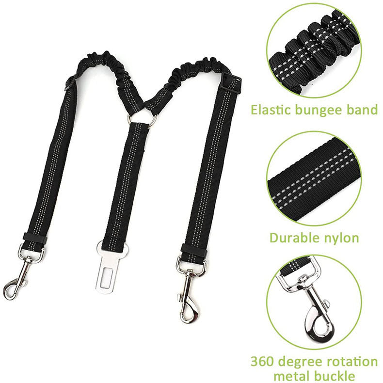 Double-Ended Pet Car Seat Belt