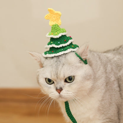 Christmas Tree Cat Hat