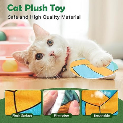 Catnip Flying Disc Toy for Indoor Cats