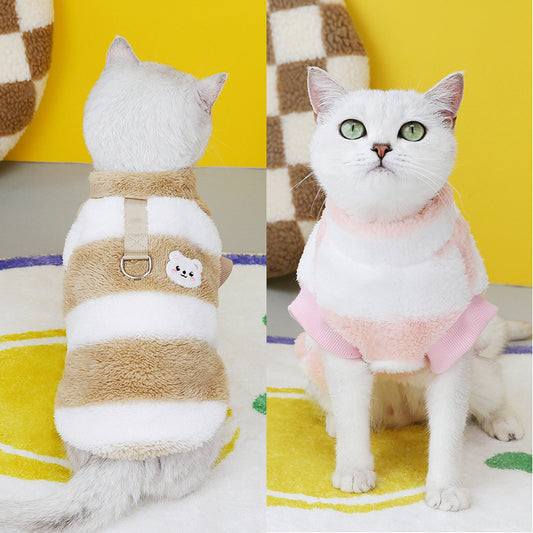 Fleece Pet Sweatshirt for Cats