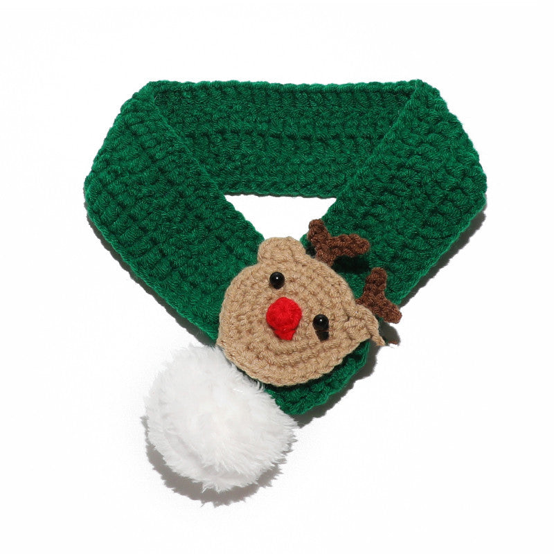 Festive Hand-Woven Pet Christmas Hat