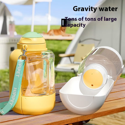 2-in-1 Portable Pet Water and Food Dispenser