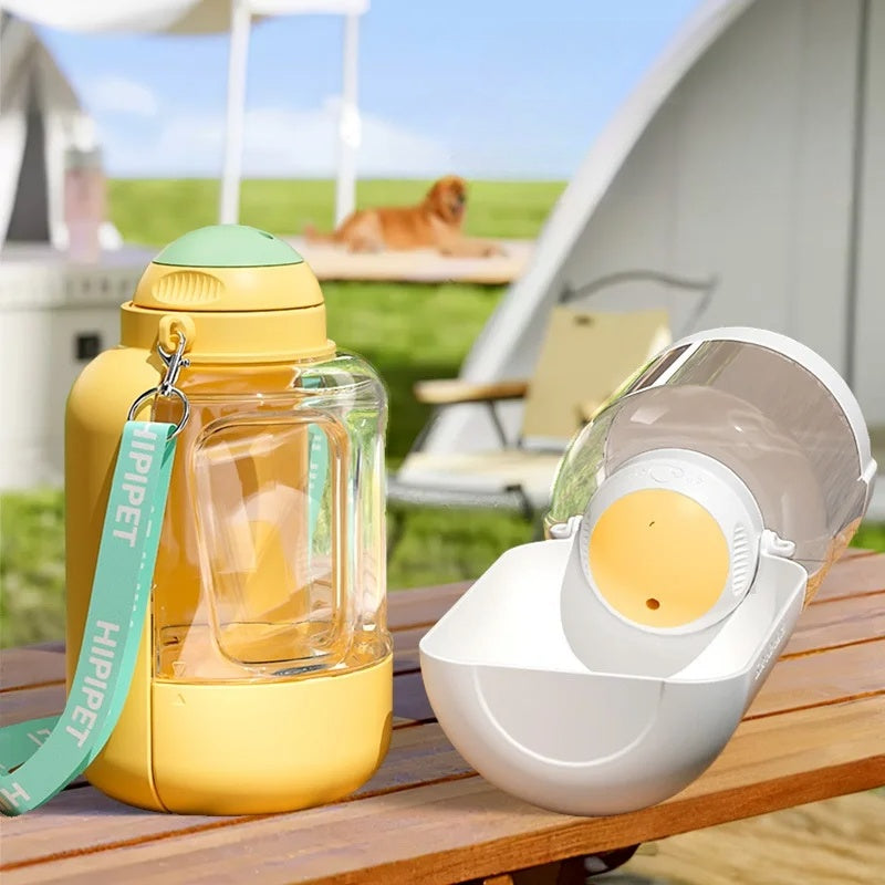 2-in-1 Portable Pet Water and Food Dispenser