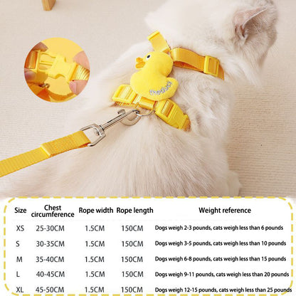 Yellow Duck Traction Rope for Pets