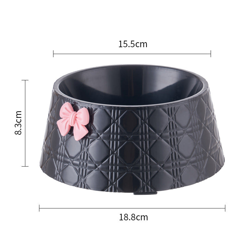 Lovely Bowknot Pet Feeding Bowl