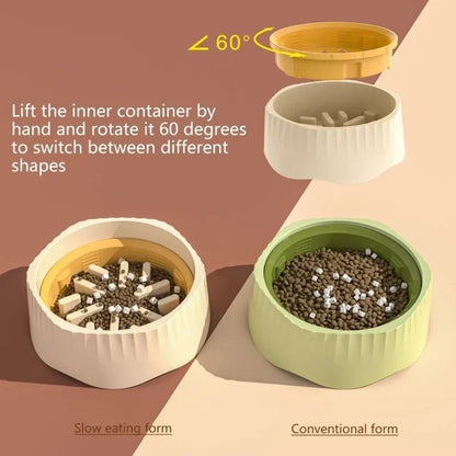 2-in-1 Detachable Pet Bowl