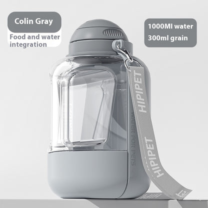 2-in-1 Portable Pet Water and Food Dispenser