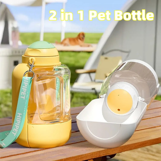 2-in-1 Portable Pet Water and Food Dispenser