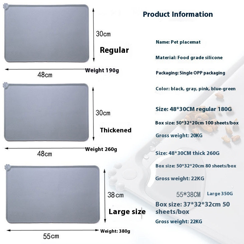 Silicone Pet Food Bowl Mat