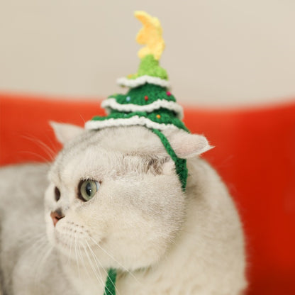 Christmas Tree Cat Hat