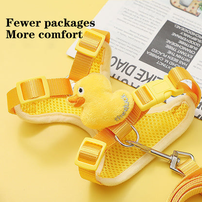 Yellow Duck Traction Rope for Pets