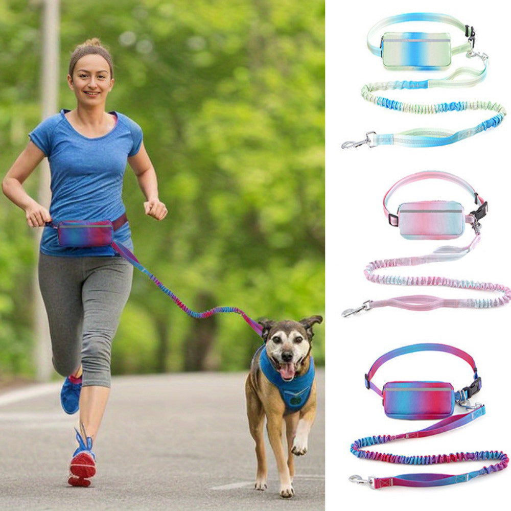 Hands-Free Adjustable Dog Leash with Waist Belt