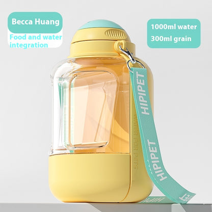 2-in-1 Portable Pet Water and Food Dispenser